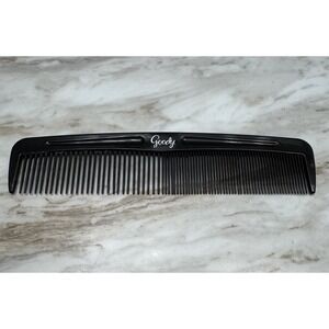 Goody USA Hair‎ Comb 7.25" Black Wide & Tight Teeth Tease Retro Vintage